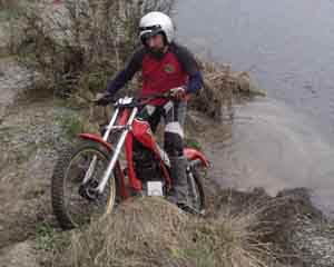 Waikuku Classic Trials Simon Jones. Yamaha TY250